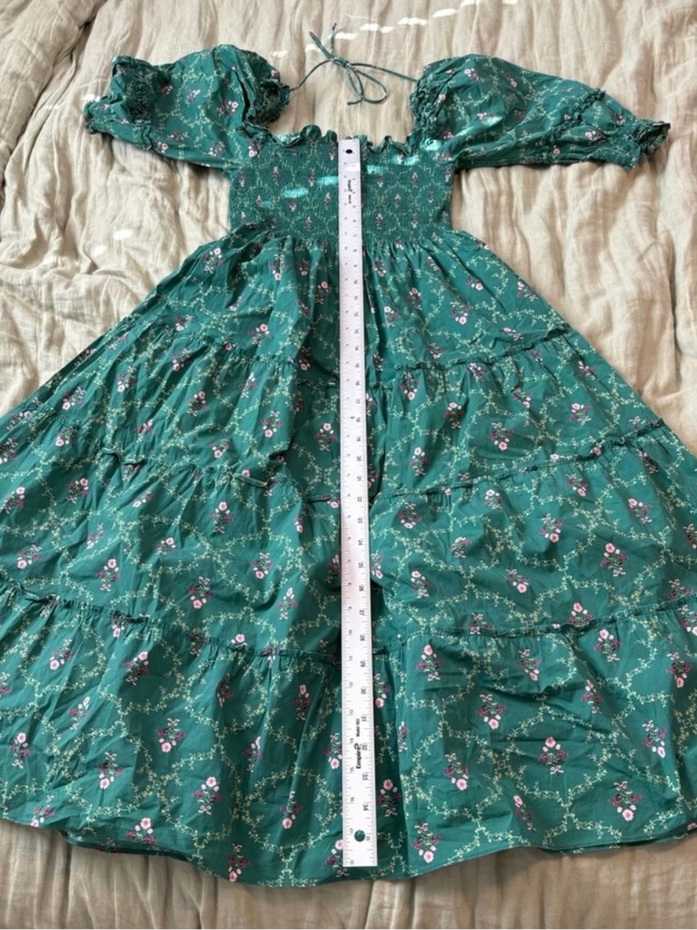 Hill House Ellie Nap Dress
Emerald Trellis, size small - Picture 7 of 8